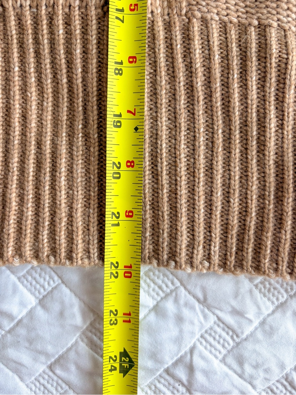 And Now This Cable Knit Sweater Vest Tan Cropped XL NWT - Picture 9 of 9